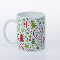 Tazas estándar de 11 oz/320 ml con tazas de regalo de calcomanías de Navidad